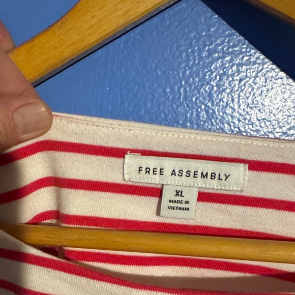 💓🤍🎈💭Chic Striped Blouse with Puff Sleeves - Picture 2 of 12